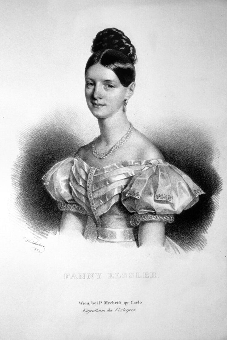 Fanny Elssler. Zdroj: wiki commons.