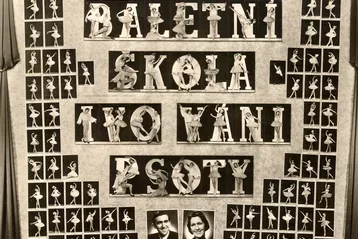 Tablo Baletní školy I. V. Psoty z 30. let 20. st.