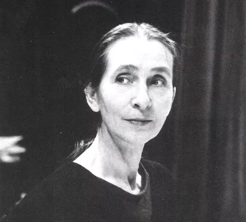 Pina Bausch. Foto: Wilfried Kruger, program Pařížské Opery 2002.